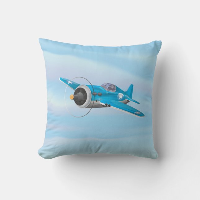 World War Two Fighter Aircraft Cushion (Front)