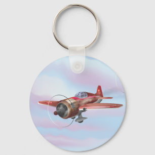 World War Two Fighter Aircraft Key Ring
