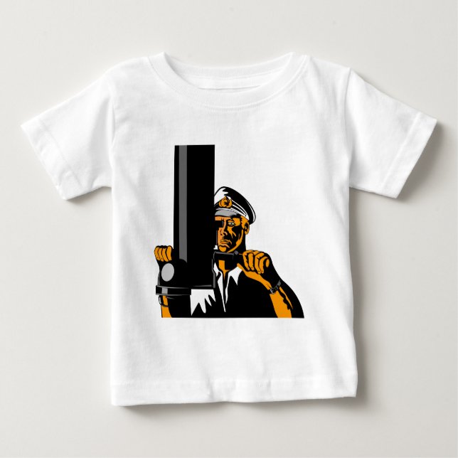 World war two navy captain sailor submariner baby T-Shirt (Front)