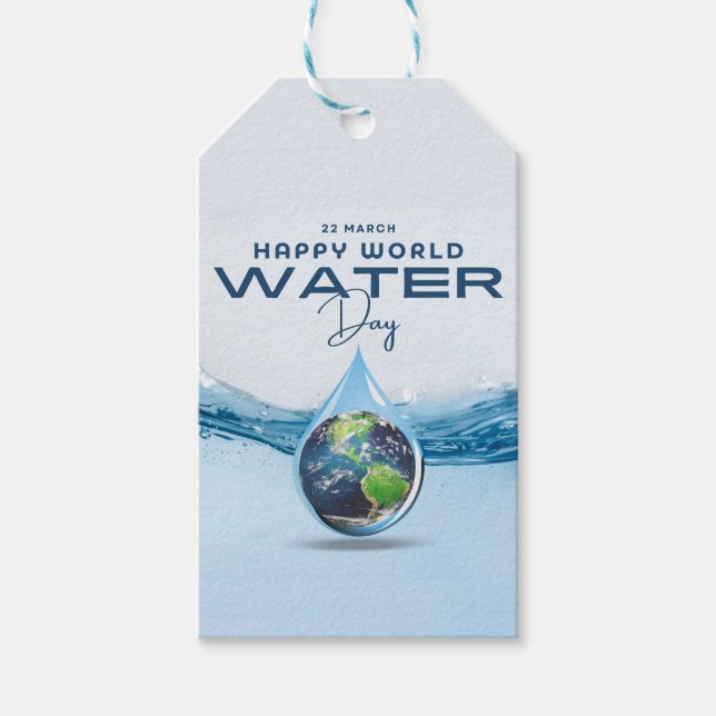 World Water Day Gift Tags (Front)