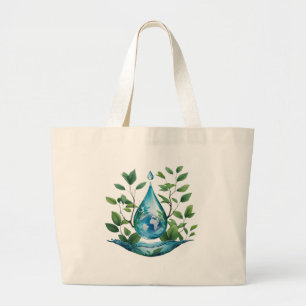 World Water Day Large Tote Bag