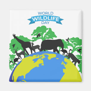 World Wildlife Day Magnet
