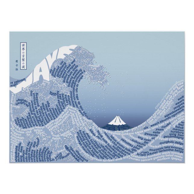 World Word Wave Poster (Front)