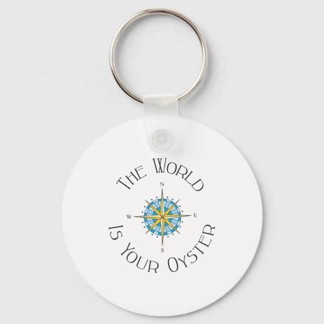 World Your Oyster Key Ring (Front)