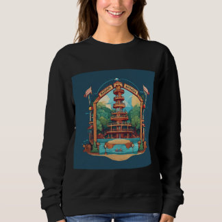 "Worldly Icons: Travel-Inspired Design T-Shirt Sweatshirt