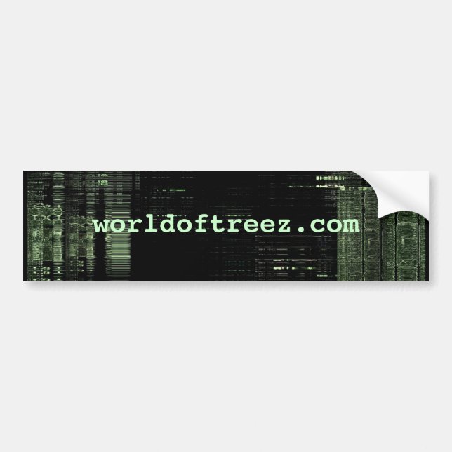 worldoftreez.com-bumper.sticker bumper sticker (Front)