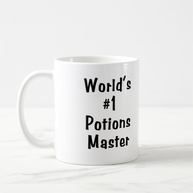 World's #1 Potions Master mug (Left)