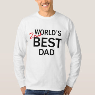 World's 2nd Best Dad Father's Day Funny Gag Gift J T-Shirt