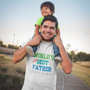 World's 2nd Best Father Bible Verse T-Shirt
