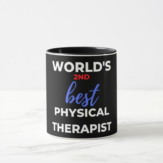 World's 2nd Best Physical Therapist Mug (Center)