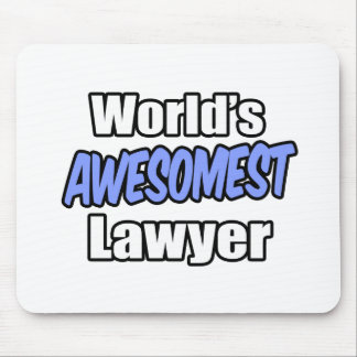 World's Awesomest Lawyer Mouse Pad