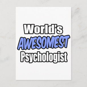 World's Awesomest Psychologist Postcard