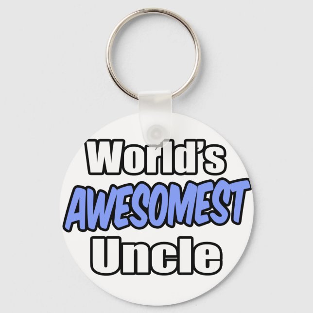 World's Awesomest Uncle Key Ring (Front)