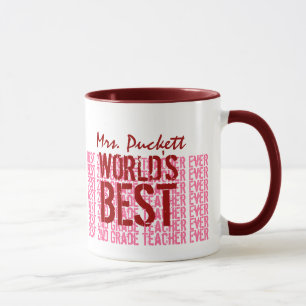 World's Best 2nd Grade Teacher Custom Name G101 Mug