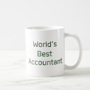 World's Best Accountant with Dollar Signs Coffee Mug