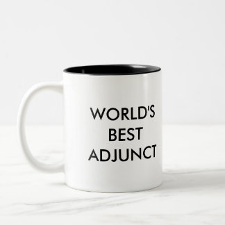 World's Best Adjunct Two-Tone Coffee Mug
