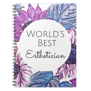 World's Best Aesthetician gift 5 Notebook