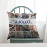 Worlds Best Aguelo | Photo Collage Cushion<br><div class="desc">Unique grandkids 12 photo collage pillow makes the perfect gift for any grandparent,  featuring text that reads 'WORLDS BEST AGUELO'  and THE GRANDCHILDRENS NAMES. The editable font styles,  sizes and background colour can be changed by clicking on the customise further link after personalising.</div>