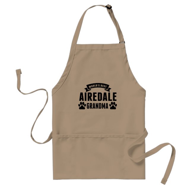 World's Best Airedale Grandma Standard Apron (Front)