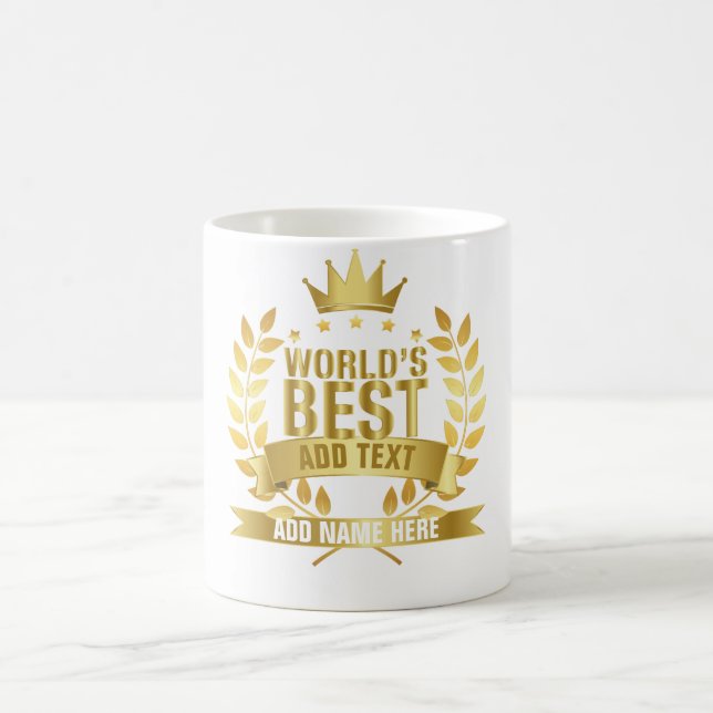World's Best Anyone Gold 5 Star Coffee Mug (Center)