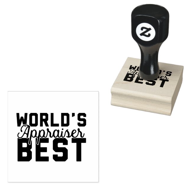World's Best Appraiser Rubber Stamp (Stamped)