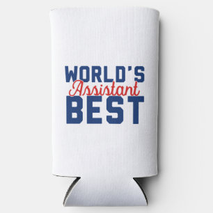 World's Best Assistant Personalised Seltzer Can Cooler
