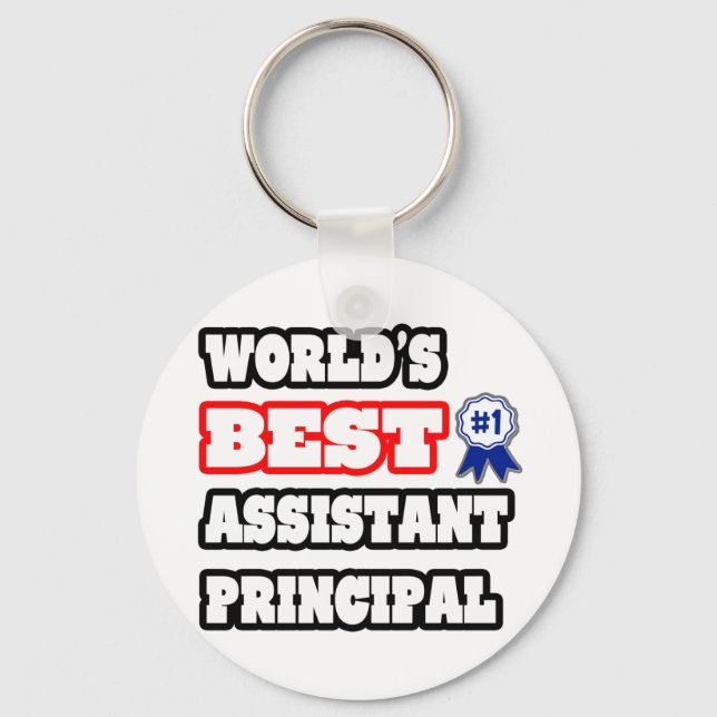World's Best Assistant Principal Key Ring (Front)