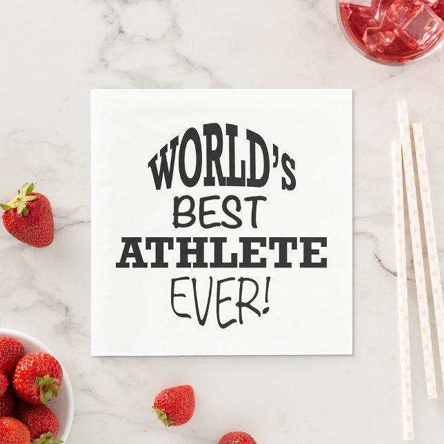 World's Best Athlete Ever Napkin (Creator Uploaded)