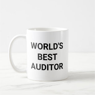 Worlds Best Auditor Funny Career Coworker Gift Coffee Mug