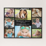 World's Best Aunt 8 Photo Collage Jigsaw Puzzle<br><div class="desc">Give the world's greates aunt a fun custom multi-photo jigsaw puzzle that she will treasure and enjoy for years. Personalise with eight photos of nieces, nephews, other family members, pets, etc., personalise the expression "World's Best Aunt" and whether she is called "Aunt, " "Auntie, " "Tia, " etc., and add...</div>