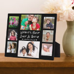 World's Best Aunt And Uncle 8 Photo Collage Black Plaque<br><div class="desc">8 photo collage plaque for the wold's best aunt and uncle. A personalised gift for the special people in your life.</div>