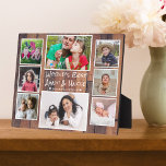 World's Best Aunt And Uncle 8 Photo Rustic Wood Plaque<br><div class="desc">8 photo collage plaque for the wold's best aunt and uncle. A personalised gift for the special people in your life.</div>