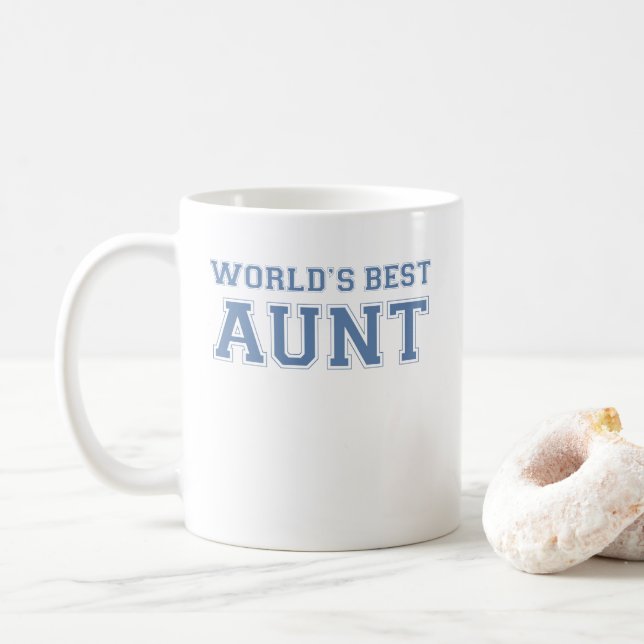 Worlds Best Aunt Coffee Mug (With Donut)