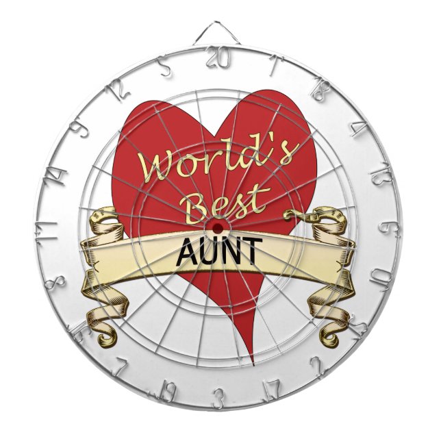 World's Best Aunt Dartboard (Front)