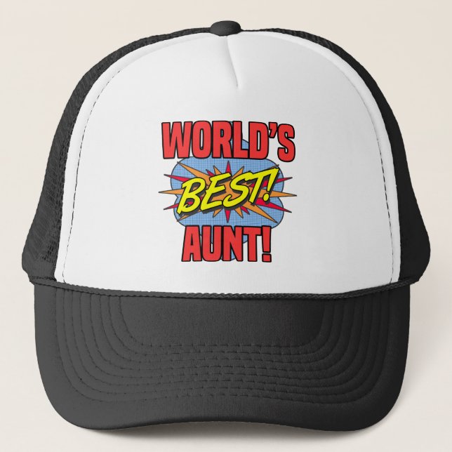 World's Best Aunt Trucker Hat (Front)