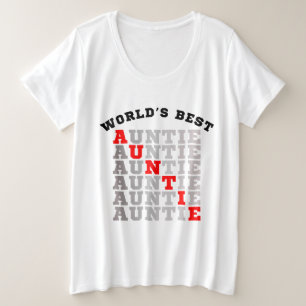 World's Best Auntie Plus Size T-Shirt