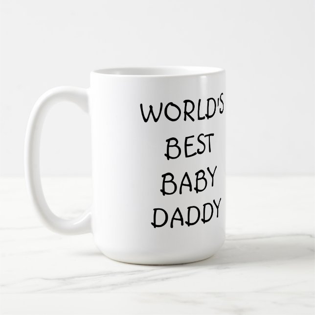 World's Best Baby Daddy coffee mug (Left)