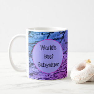 World's Best Babysitter Abstract Thank You Coffee Mug