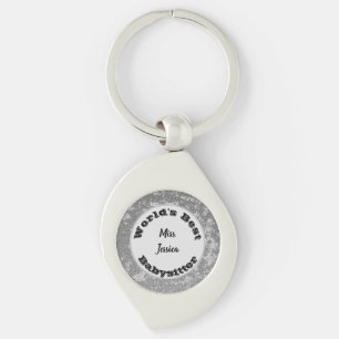 Worlds Best Babysitter Nanny Childcare Thank You Key Ring