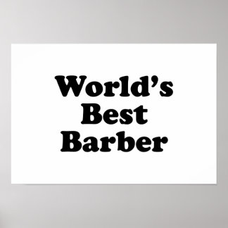 World's Best Barber Poster