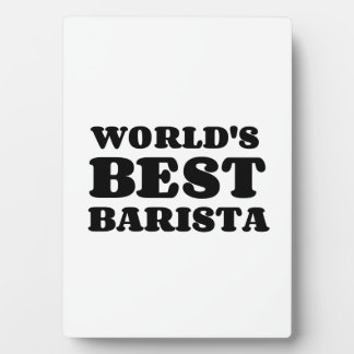 WORLD'S BEST BARISTA PLAQUE