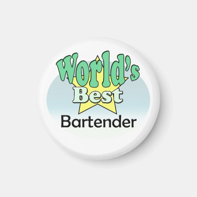 World's Best Bartender Magnet (Front)