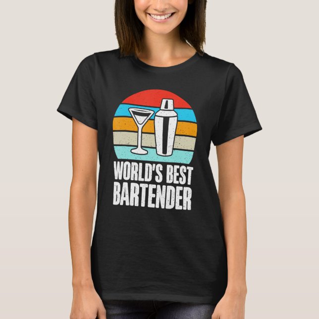 Worlds best Bartender T-Shirt (Front)