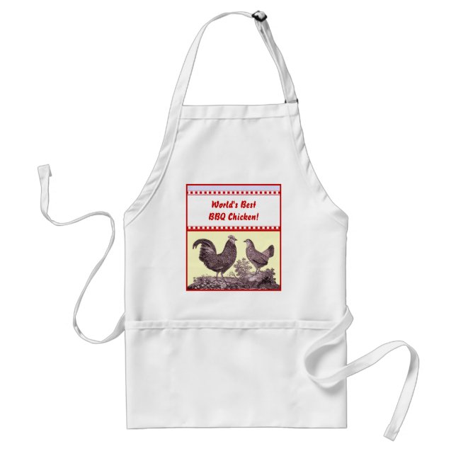 World's Best BBQ Chicken - Customisable Apron (Front)