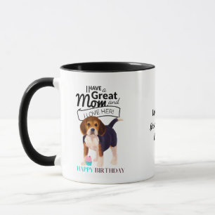World's BEST BEAGLE DOG MOM Personalised Fun Mug