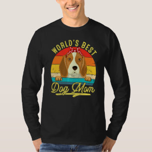 World's Best Beagle Dog Mum Retro Mother's Day T-Shirt