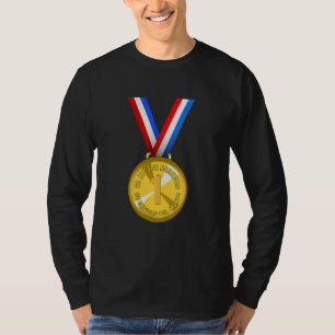 World's Best Beer Drinker Award Medal T-Shirt