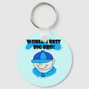 World's Best Big Bro Tshirts and Gifts Key Ring