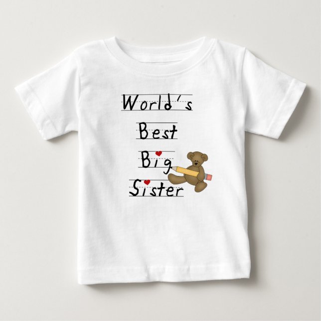 World's Best Big Sister Baby T-Shirt (Front)