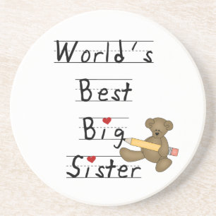 World's Best Big Sister Gifts Coaster